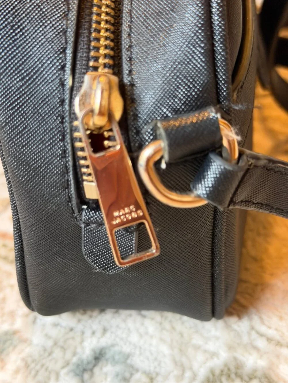 Marc Jacobs Black Leather Crossbody Bag